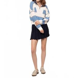 NEW ELAN avery long sleeve sweater in blue
